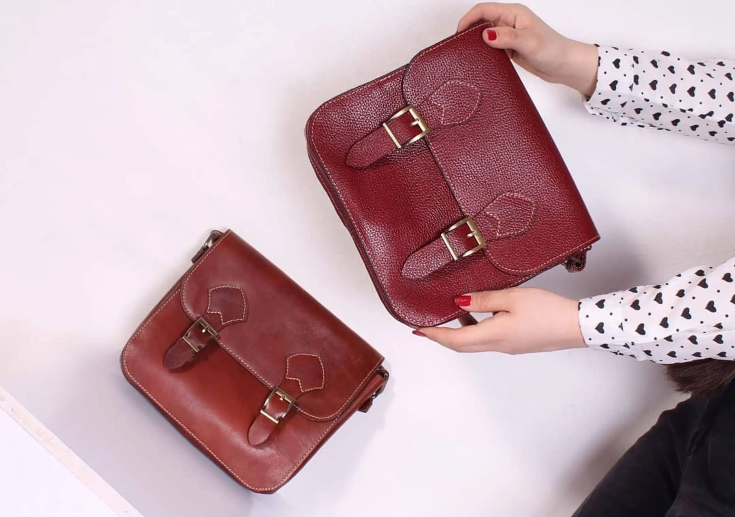 کیف چرم مدل دو سگکه کیف چرم مدل دو سگکه